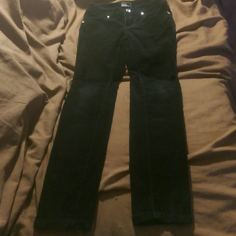 Girls Black Corduroy